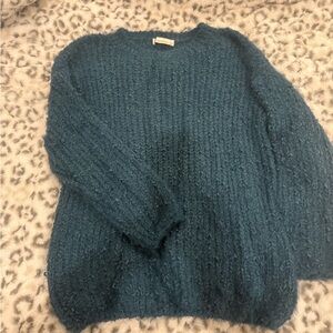 Zenana Outfitters Teal Crew Neck Sweater